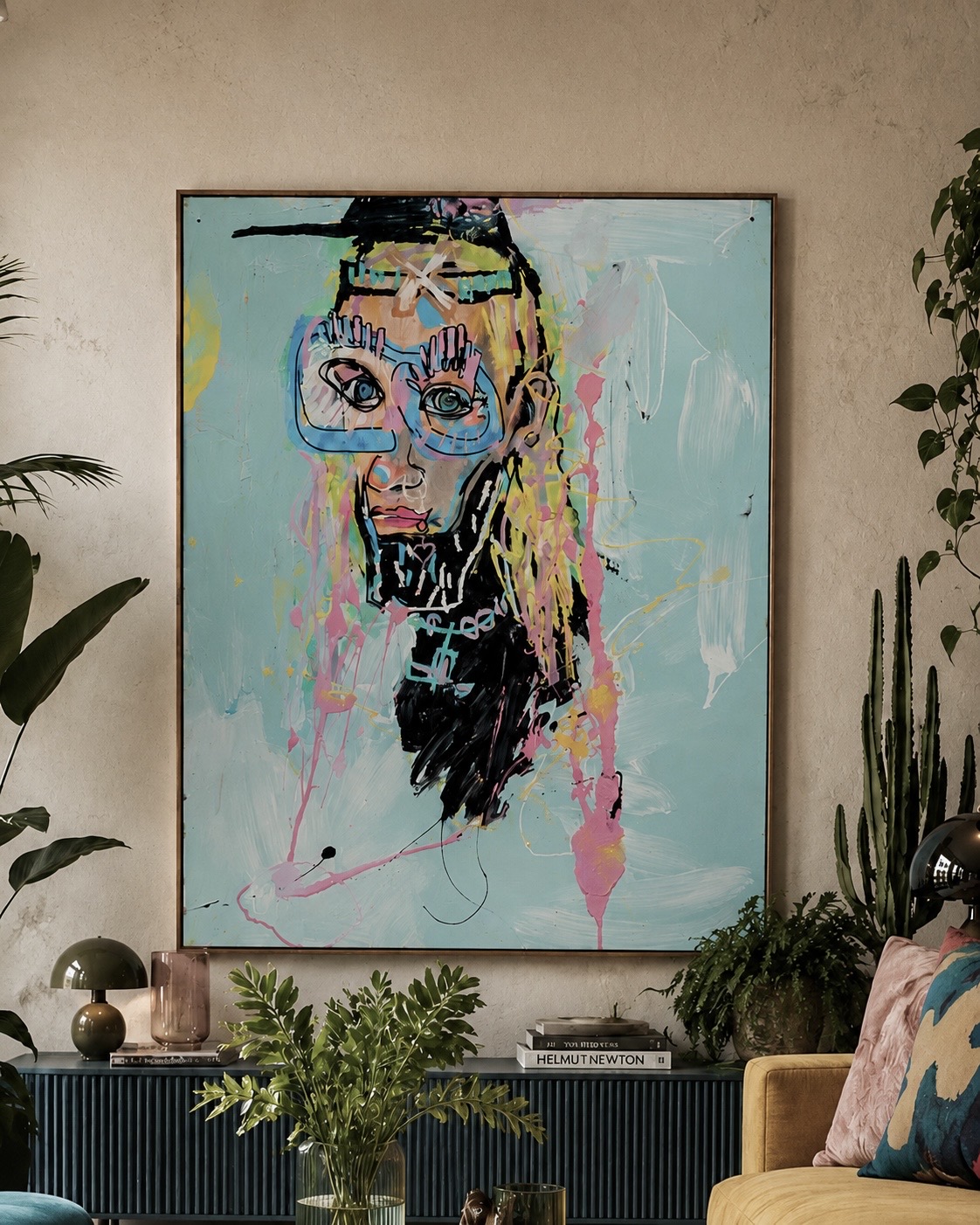 Painting titled Skater Boy